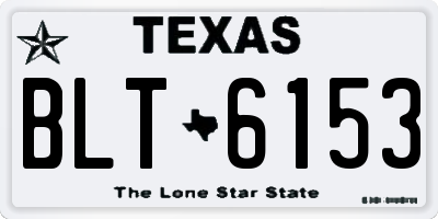 TX license plate BLT6153