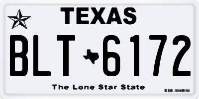 TX license plate BLT6172