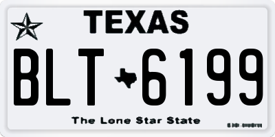 TX license plate BLT6199