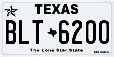 TX license plate BLT6200