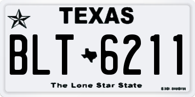 TX license plate BLT6211