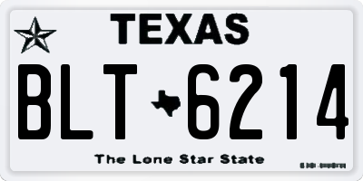 TX license plate BLT6214