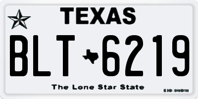 TX license plate BLT6219