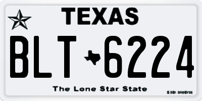 TX license plate BLT6224