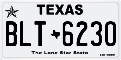 TX license plate BLT6230
