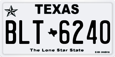 TX license plate BLT6240
