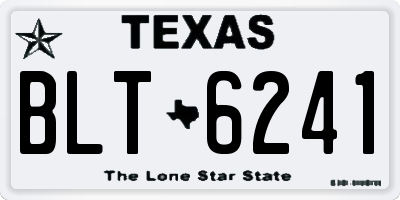 TX license plate BLT6241
