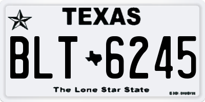 TX license plate BLT6245