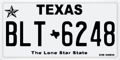 TX license plate BLT6248