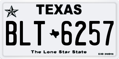 TX license plate BLT6257