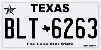 TX license plate BLT6263