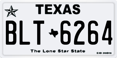TX license plate BLT6264