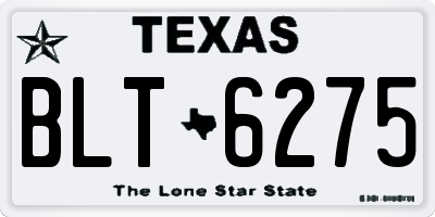 TX license plate BLT6275