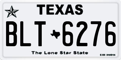 TX license plate BLT6276