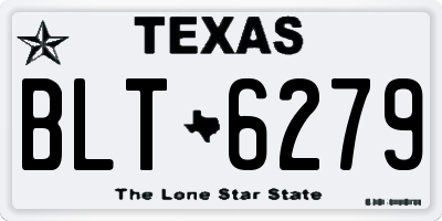 TX license plate BLT6279