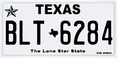 TX license plate BLT6284