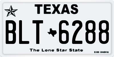 TX license plate BLT6288