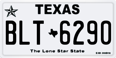 TX license plate BLT6290