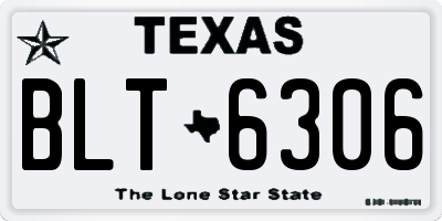 TX license plate BLT6306
