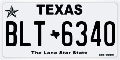 TX license plate BLT6340
