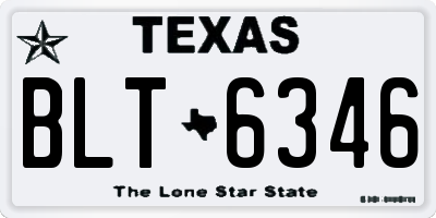 TX license plate BLT6346