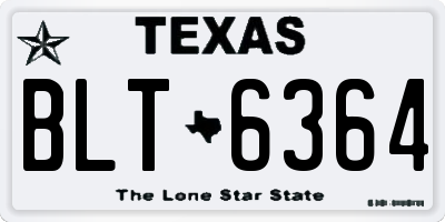 TX license plate BLT6364