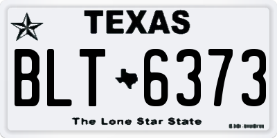 TX license plate BLT6373