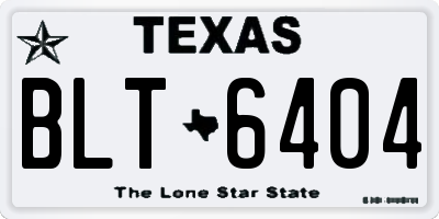 TX license plate BLT6404