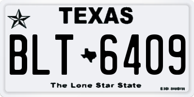TX license plate BLT6409