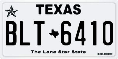 TX license plate BLT6410