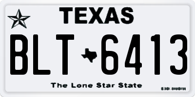 TX license plate BLT6413