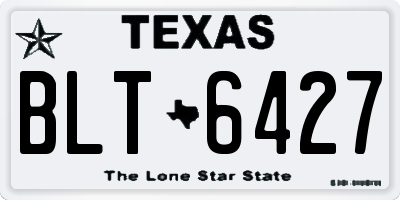 TX license plate BLT6427