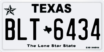 TX license plate BLT6434