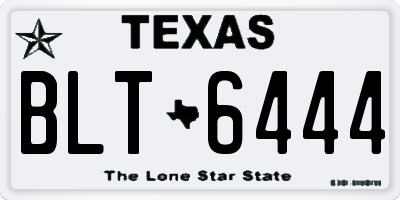 TX license plate BLT6444