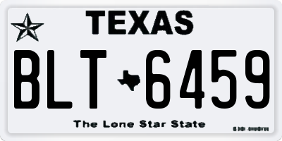 TX license plate BLT6459