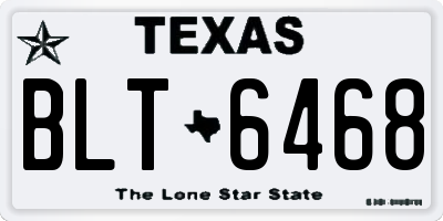 TX license plate BLT6468