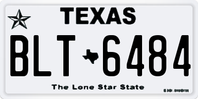TX license plate BLT6484