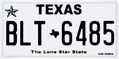 TX license plate BLT6485