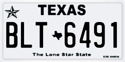 TX license plate BLT6491