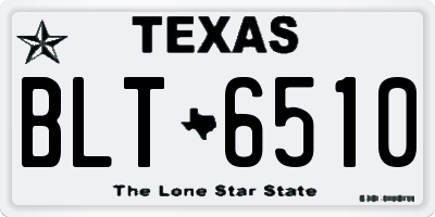 TX license plate BLT6510