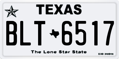 TX license plate BLT6517