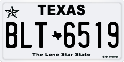 TX license plate BLT6519