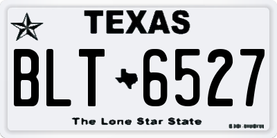 TX license plate BLT6527