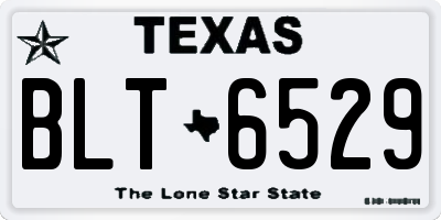 TX license plate BLT6529