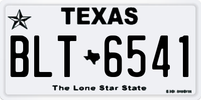 TX license plate BLT6541