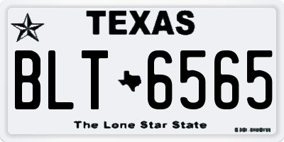 TX license plate BLT6565