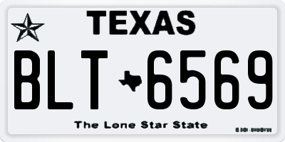 TX license plate BLT6569