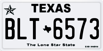 TX license plate BLT6573