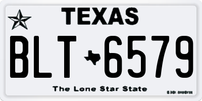 TX license plate BLT6579