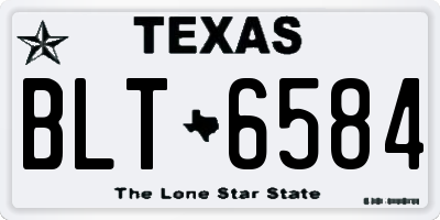 TX license plate BLT6584